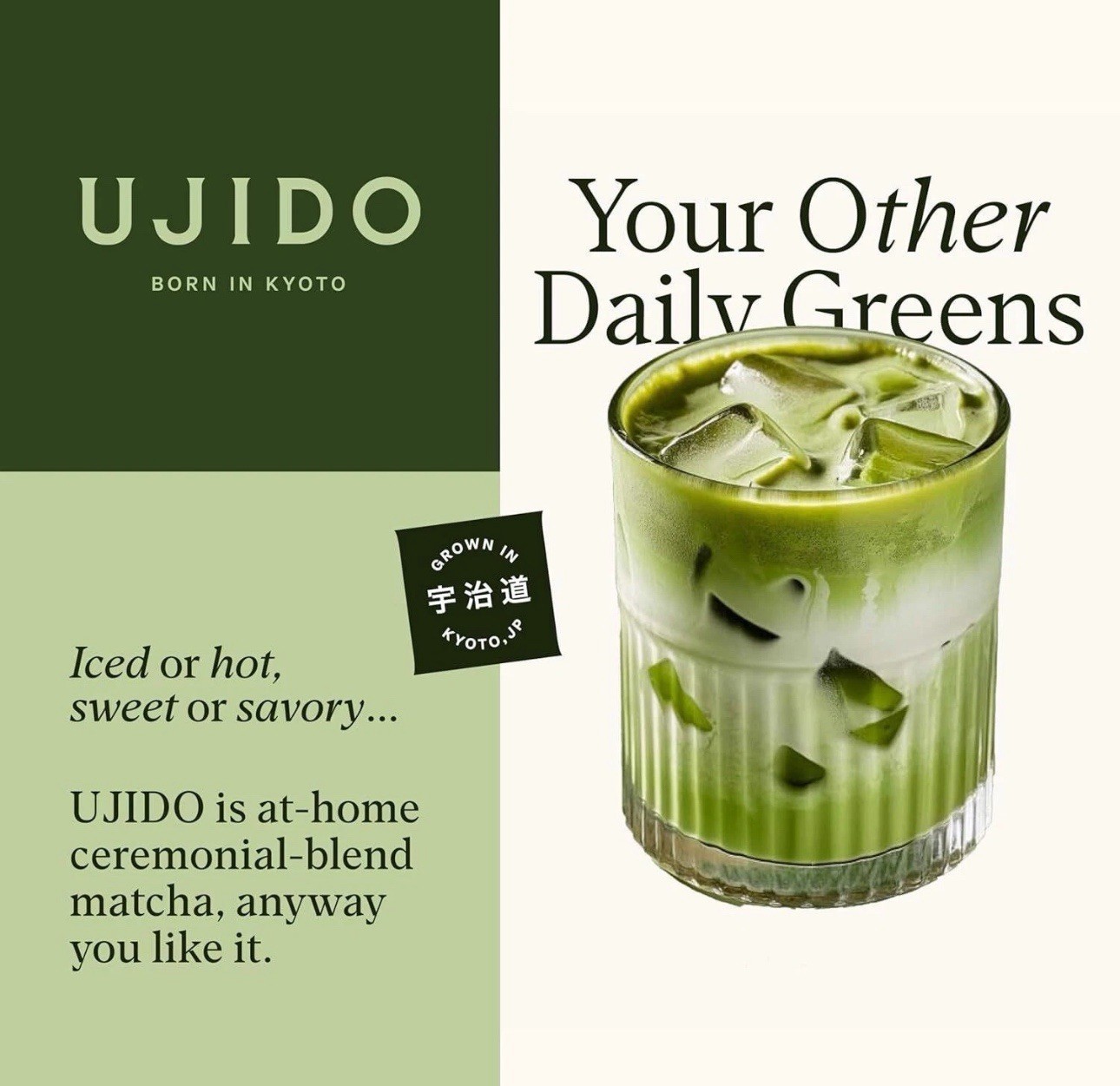 Ujido Ceremonial Blend Matcha Green Tea Powder 4 oz – FRESH ( 2 Packs )