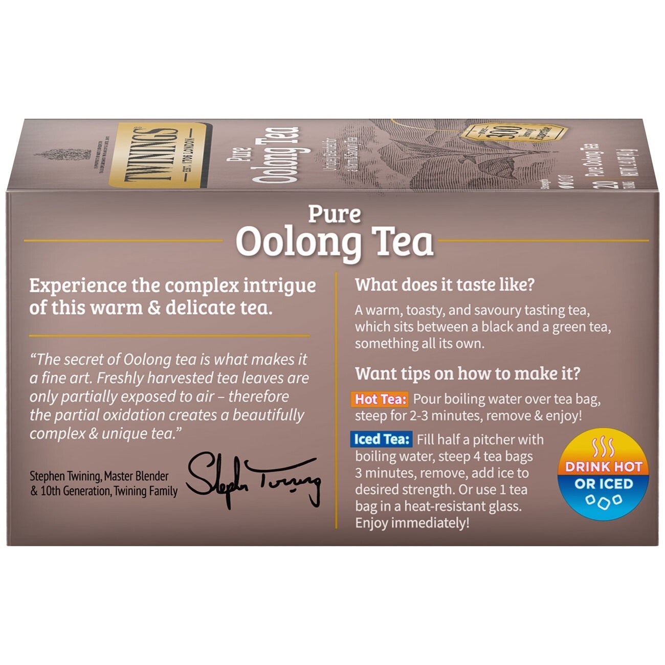 Twinings Pure Oolong Tea – 20 tea bags