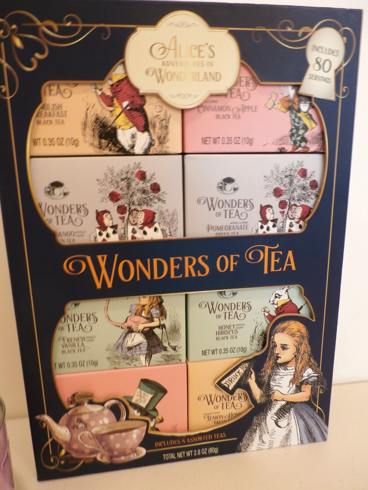 Wonders of Tea Alice In Wonderland 8 Asst Teas 2024 /Whittard Tea Canister