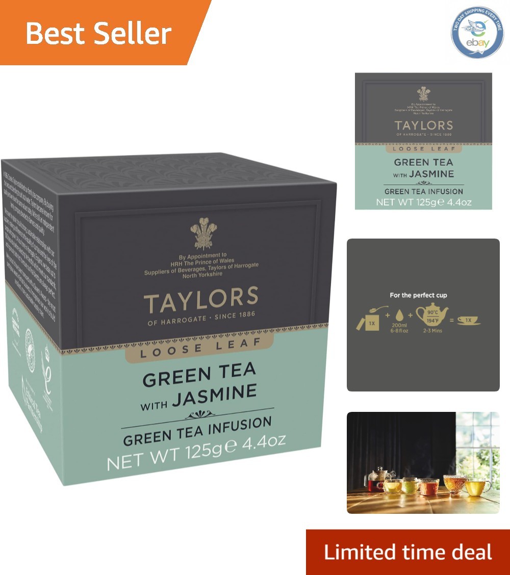 Elegant 4.41 Oz Jasmine Scented Green Tea – Loose Leaf with Antioxidant Benefits
