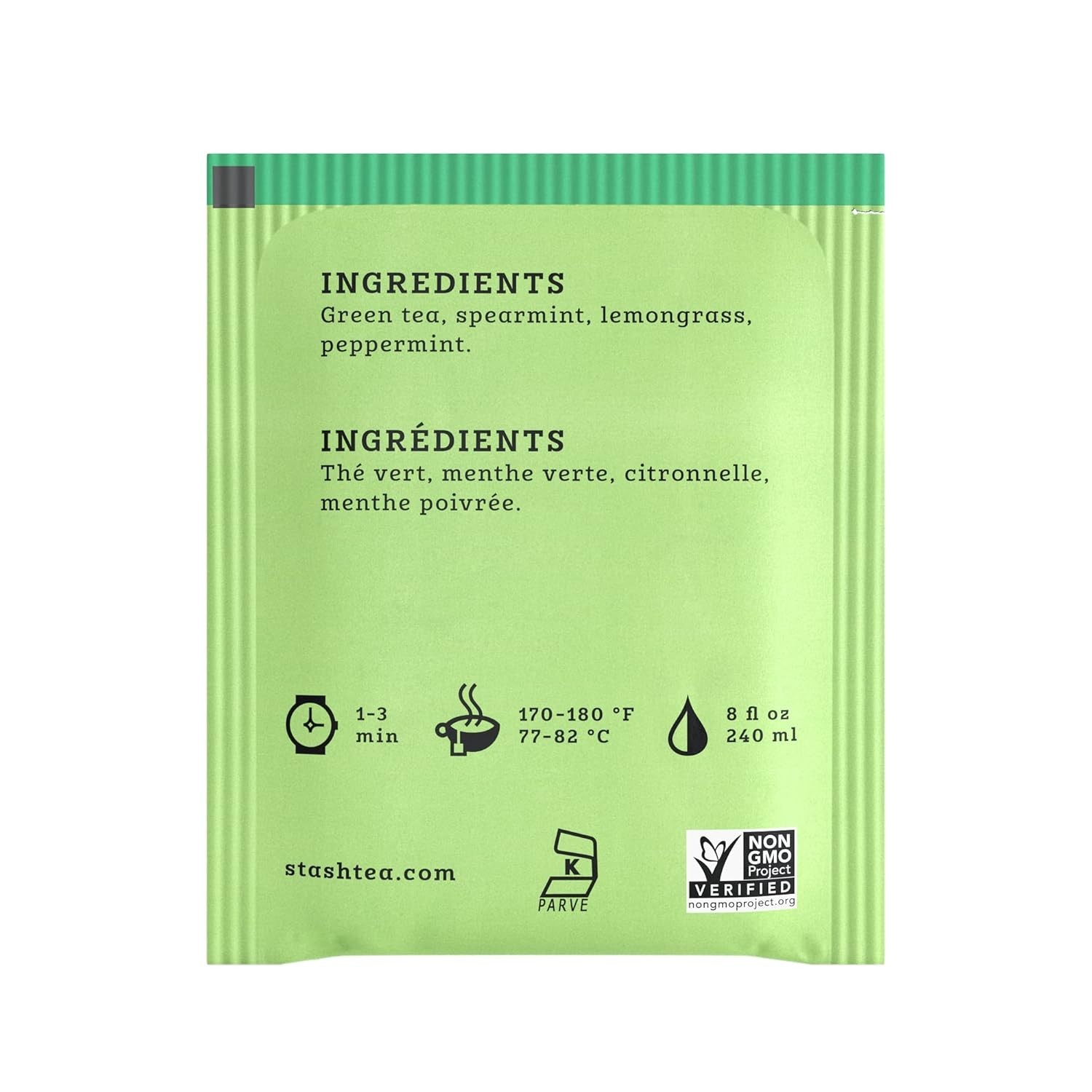 Elevate Your Tea Time: 100 Count Moroccan Mint Green Tea Bags, Kosher & Natural