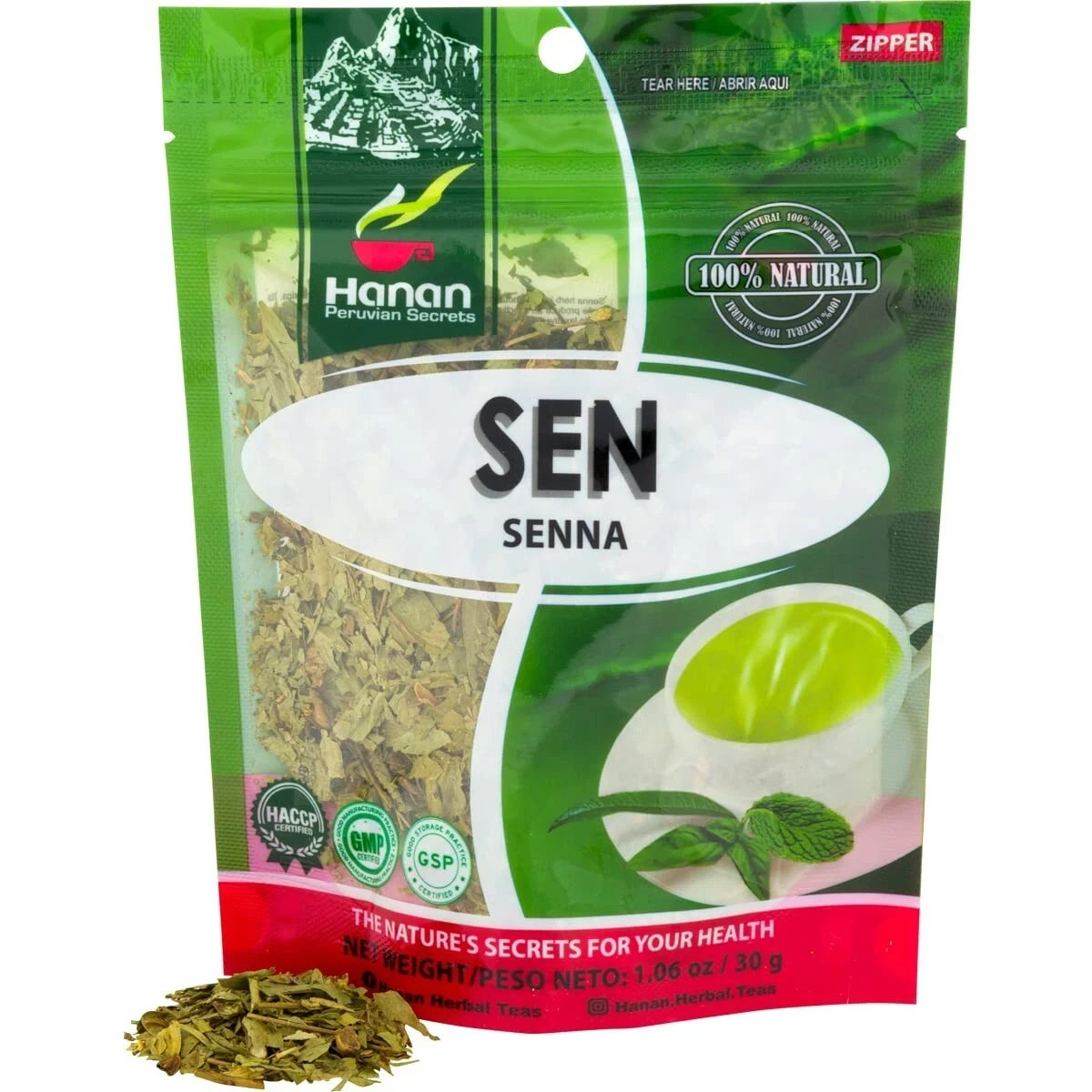 Senna Leaves Hojas de Sen – Loose Leaf Herbal Tea for Constipation Weight Loss