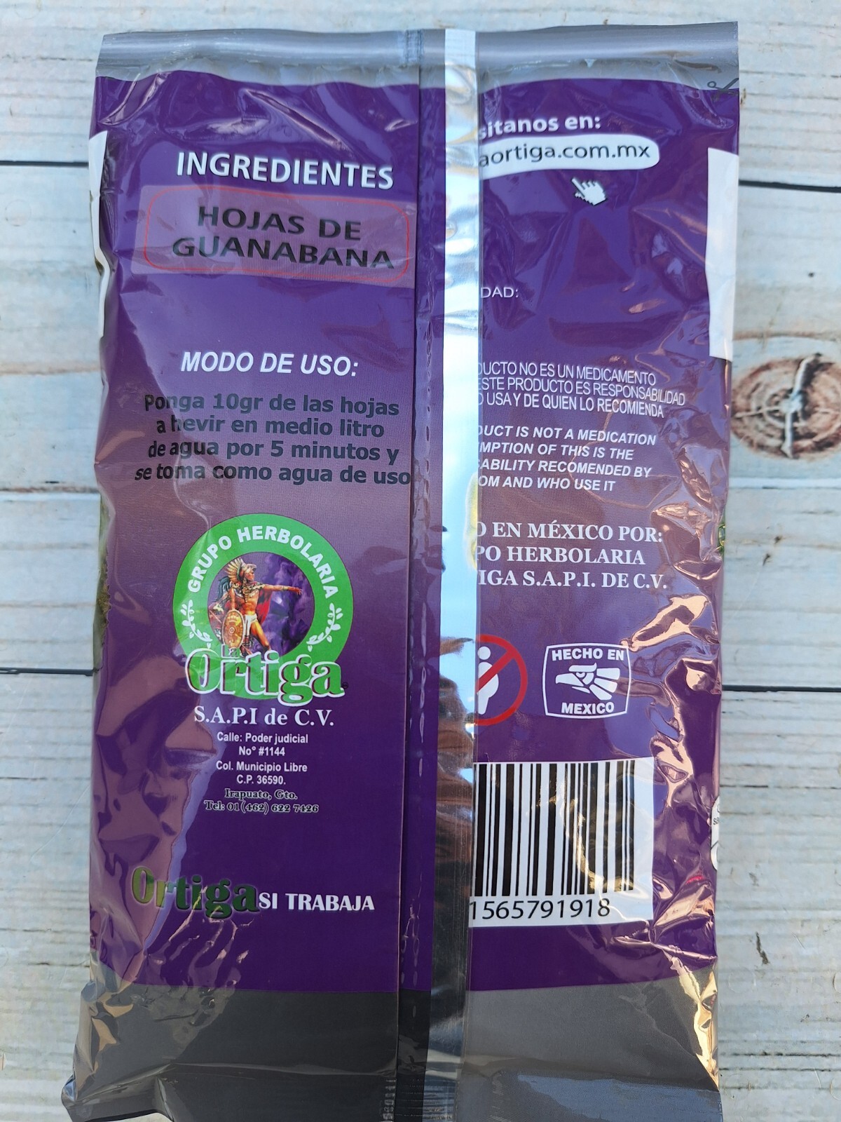 Hoja de Guanabana para te 50gr. 100% Natural