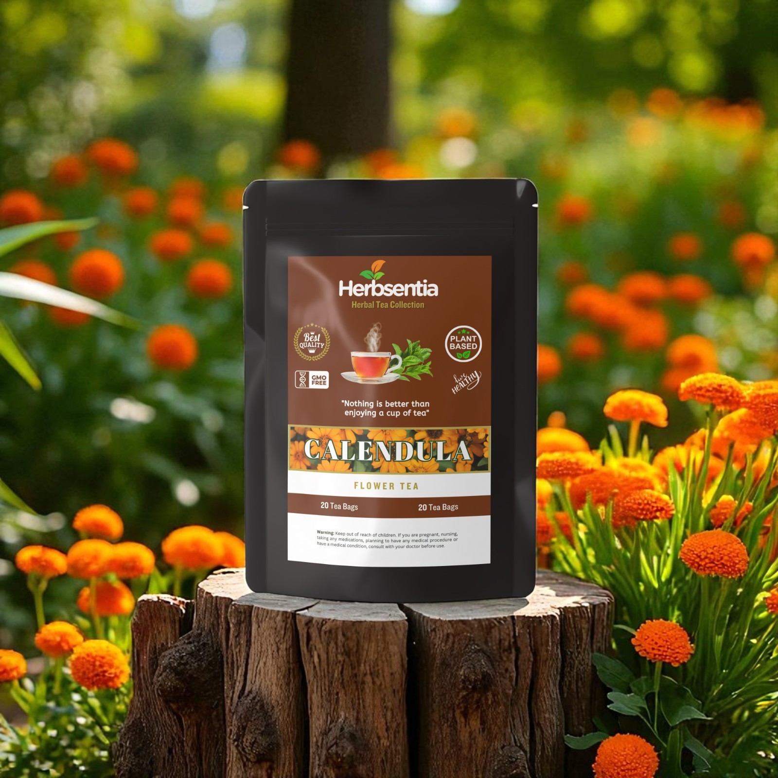 Herbsentia Calendula Tea – Skin and Immune System (Premium)