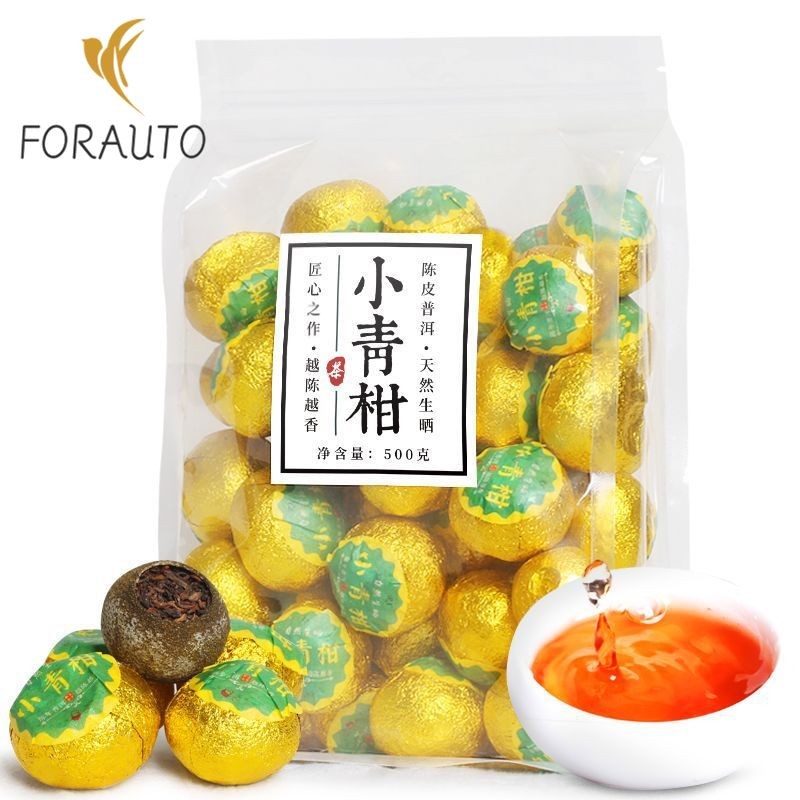 500g Small Green Mandarin Orange Dried Tangerine Peel Pu’er Tea Ripe Tea New Tea