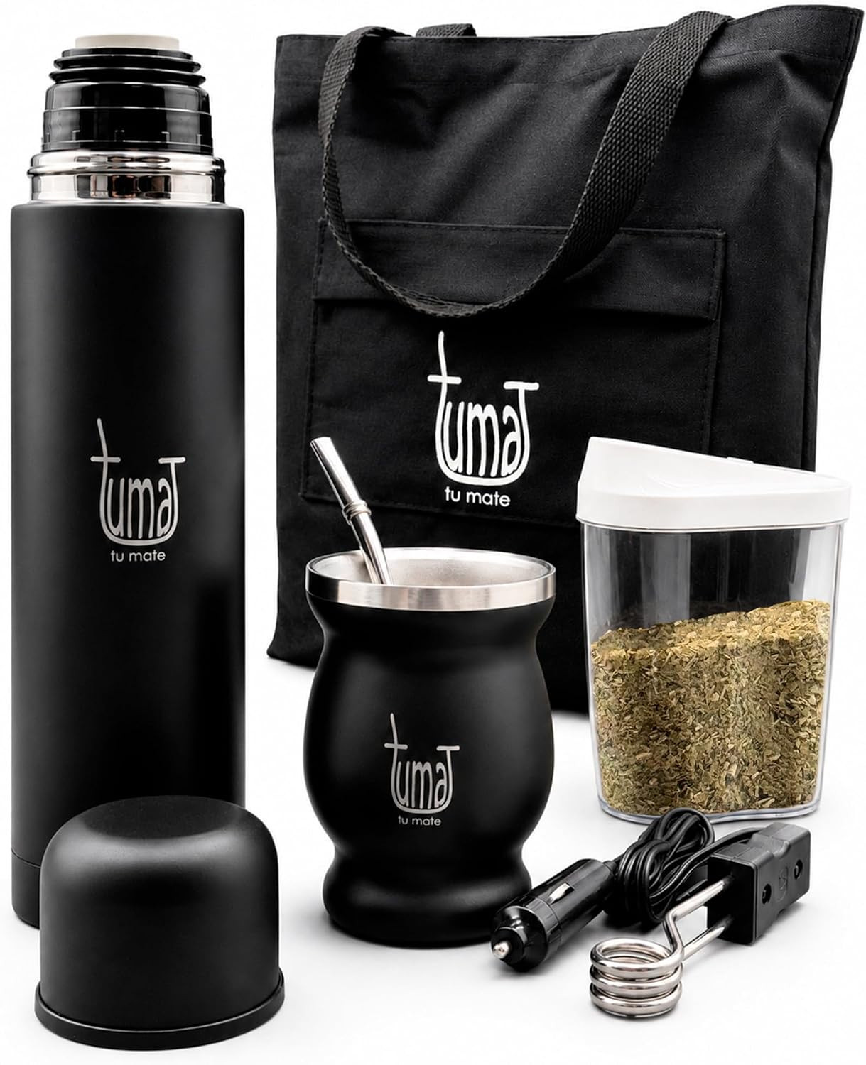Complete Yerba Mate Kit – Stainless Steel Mate Cup Set, Bombilla (Straw) & 750Ml