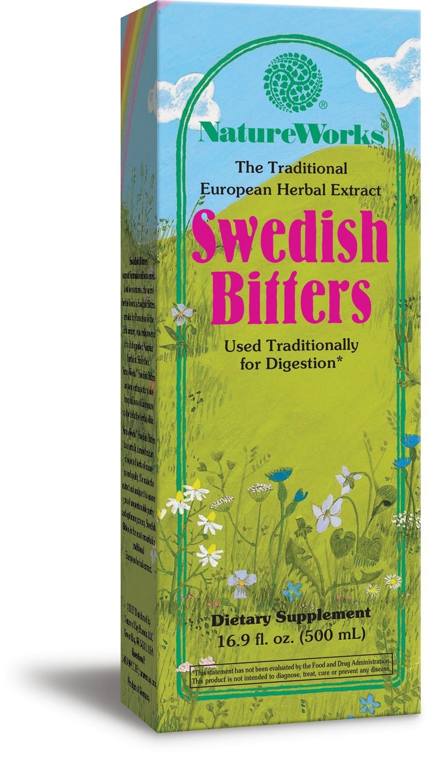 Natures Way NatureWorks Swedish Bitters, Traditional European Herbal Extract …