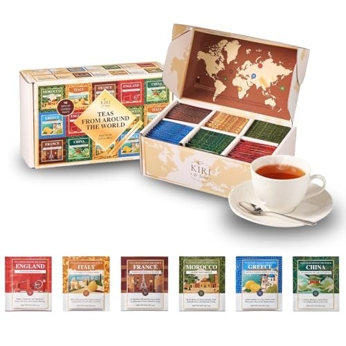 Exotic International Tea Bags Gift Set – 90 Count Variety Pack | Global Sampler