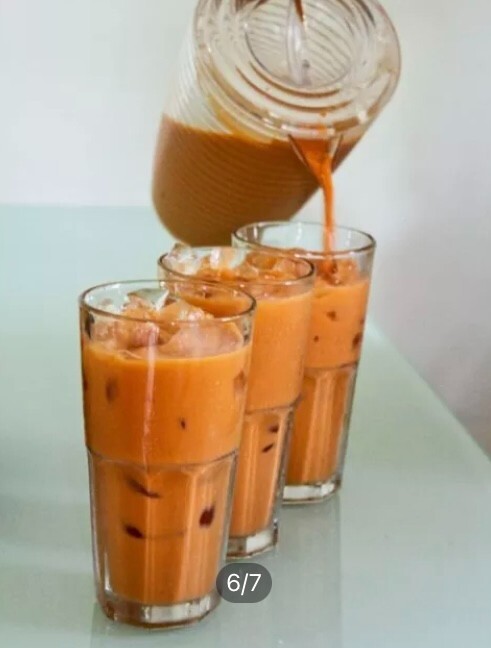 Tea Natural Cha Tra Mue Thai Make Lemon Tea Iced Tea Black Tea 1 box 50 sachet