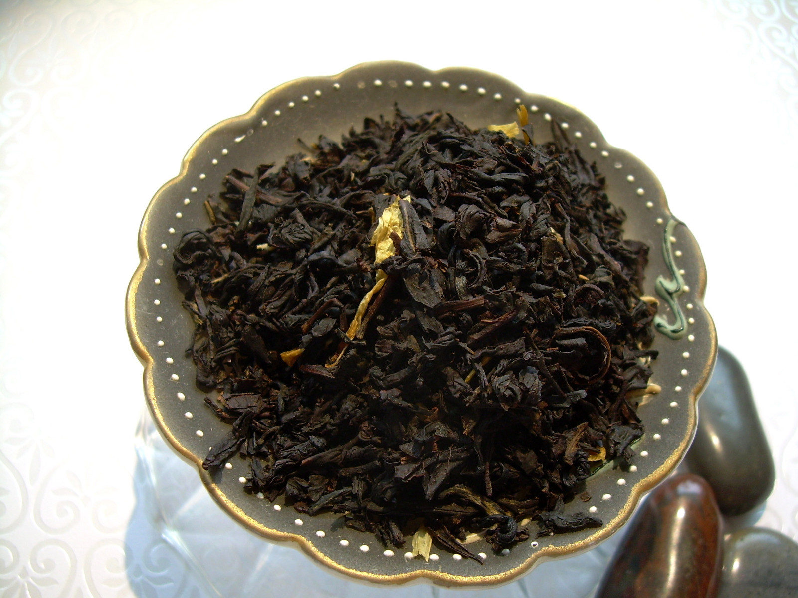 Peppermint Chocolate Loose Leaf Aged Asian Black Tea Blend Pure & Natural