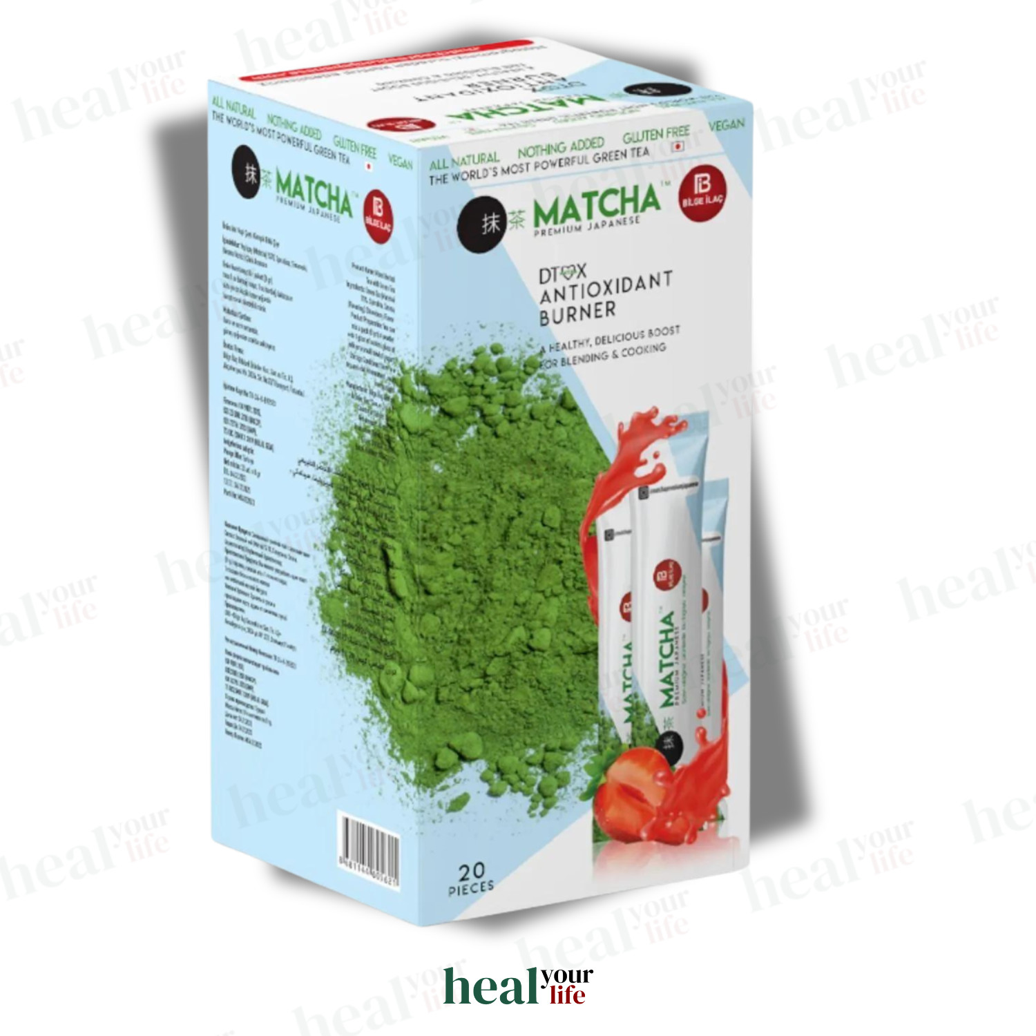 *EXPRESS SHIPPING* Matcha Premium Japanese Tea Natural Green Tea Powder (20 pcs)