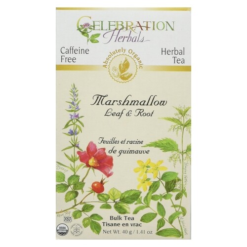 Organic Marshmallow Leaf & Root Tea 40 grams By Celebration Herbals