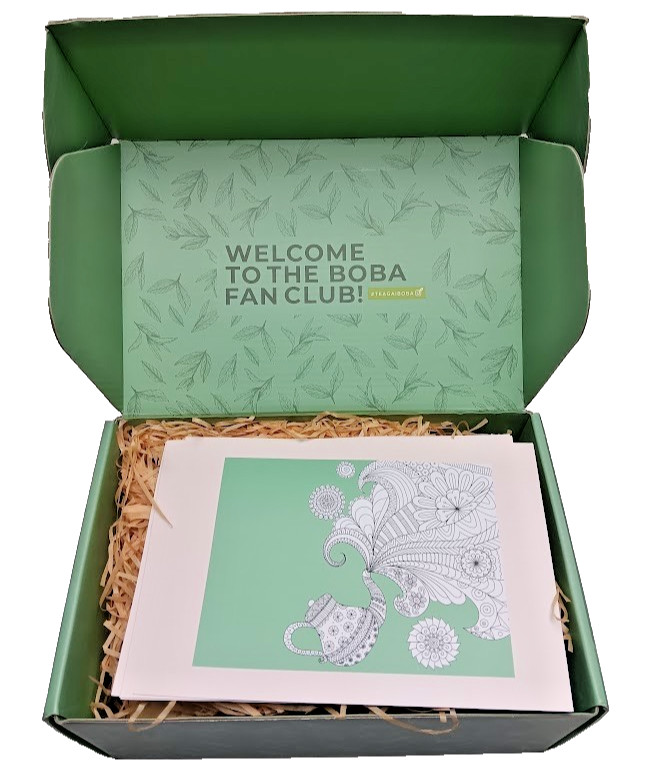 TeaGal Bubble Tea Kit w/ 4 Reusable Straws Earl Grey Black Jasmine Green