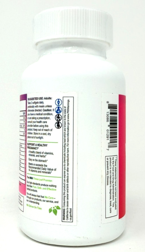 Mountain Meadow Herbs Herbal Vita-Mom Prenatal Vitamin Nursing Moms 120 Softgels
