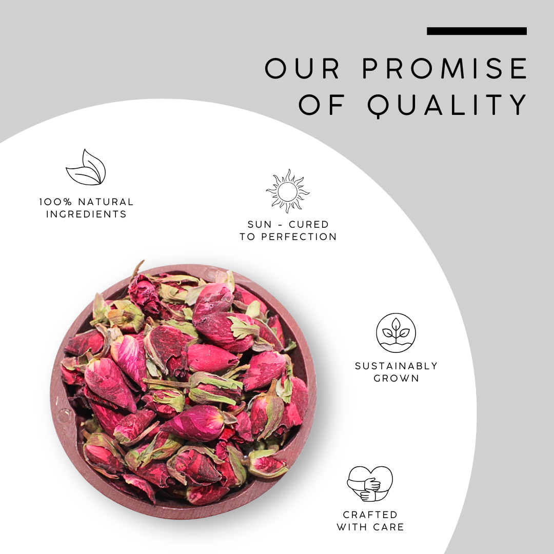 AWAFI MILL Fragrant Red Rose Buds (Dried) – 250 g | 9 Oz
