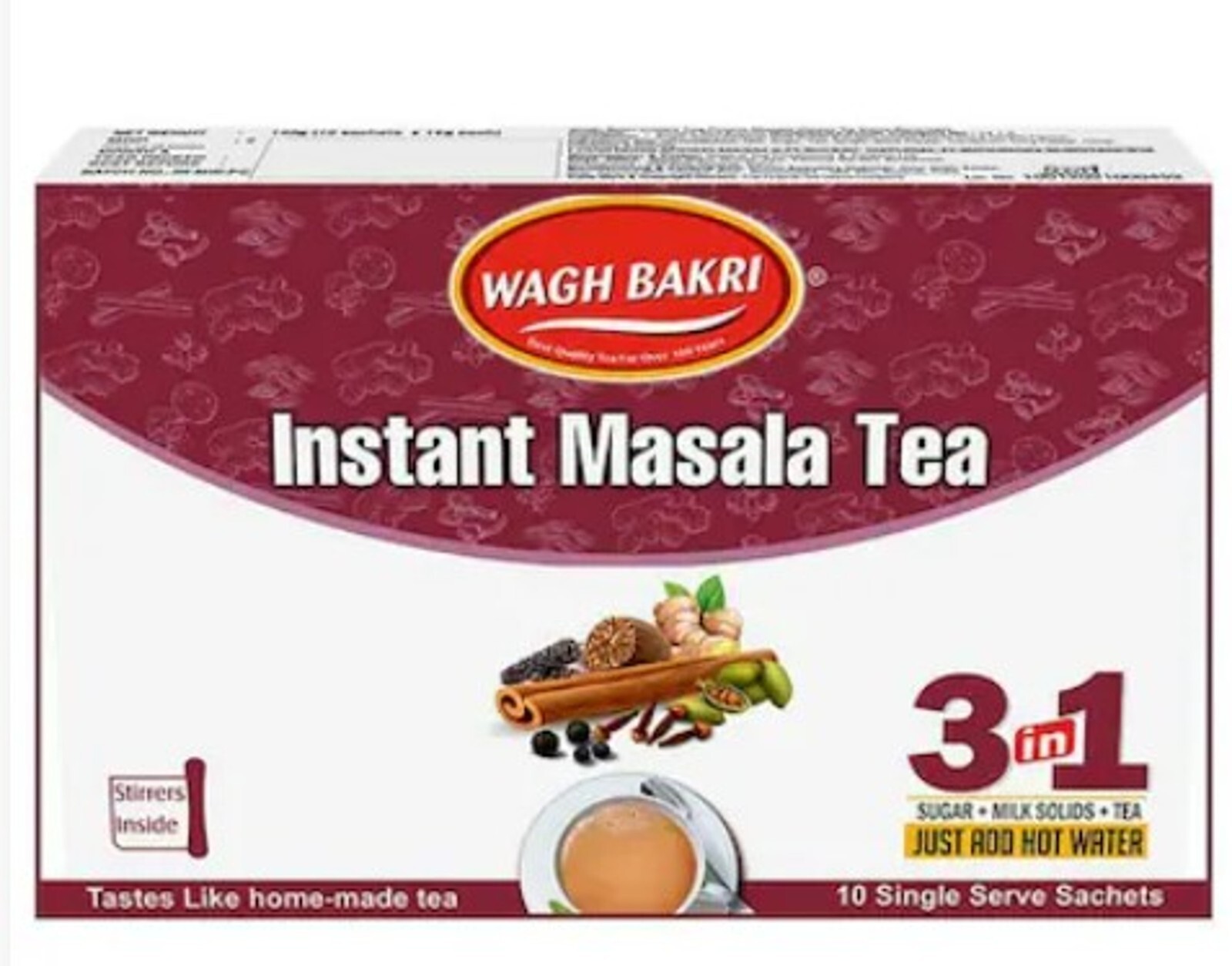 Wagh Bakri Instant Masala Tea Premix 140 g (14 g x 10 Sachets)