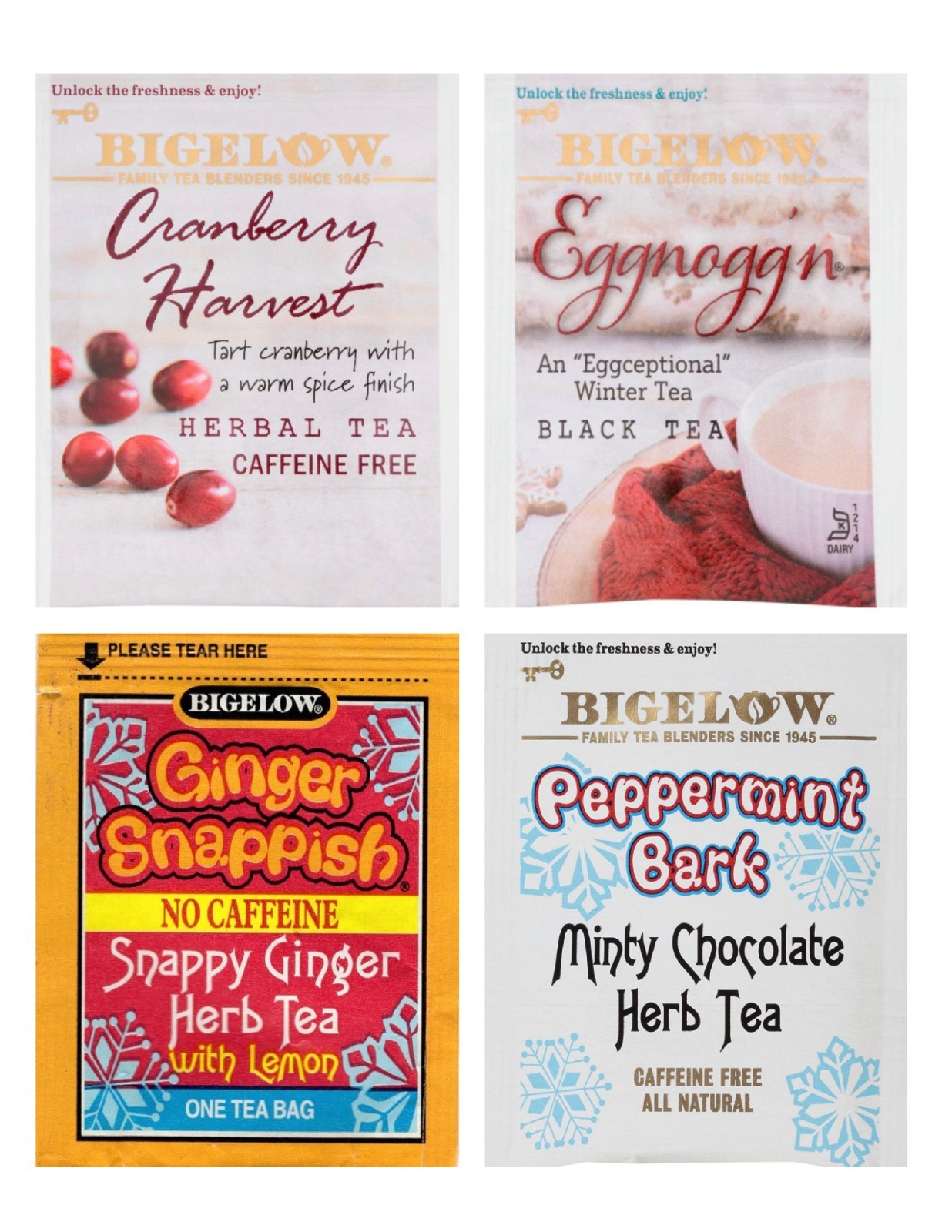 Holiday Tea Bag Sampler Variety Pack – 24 Single-Serve Varieties – 8 Brands