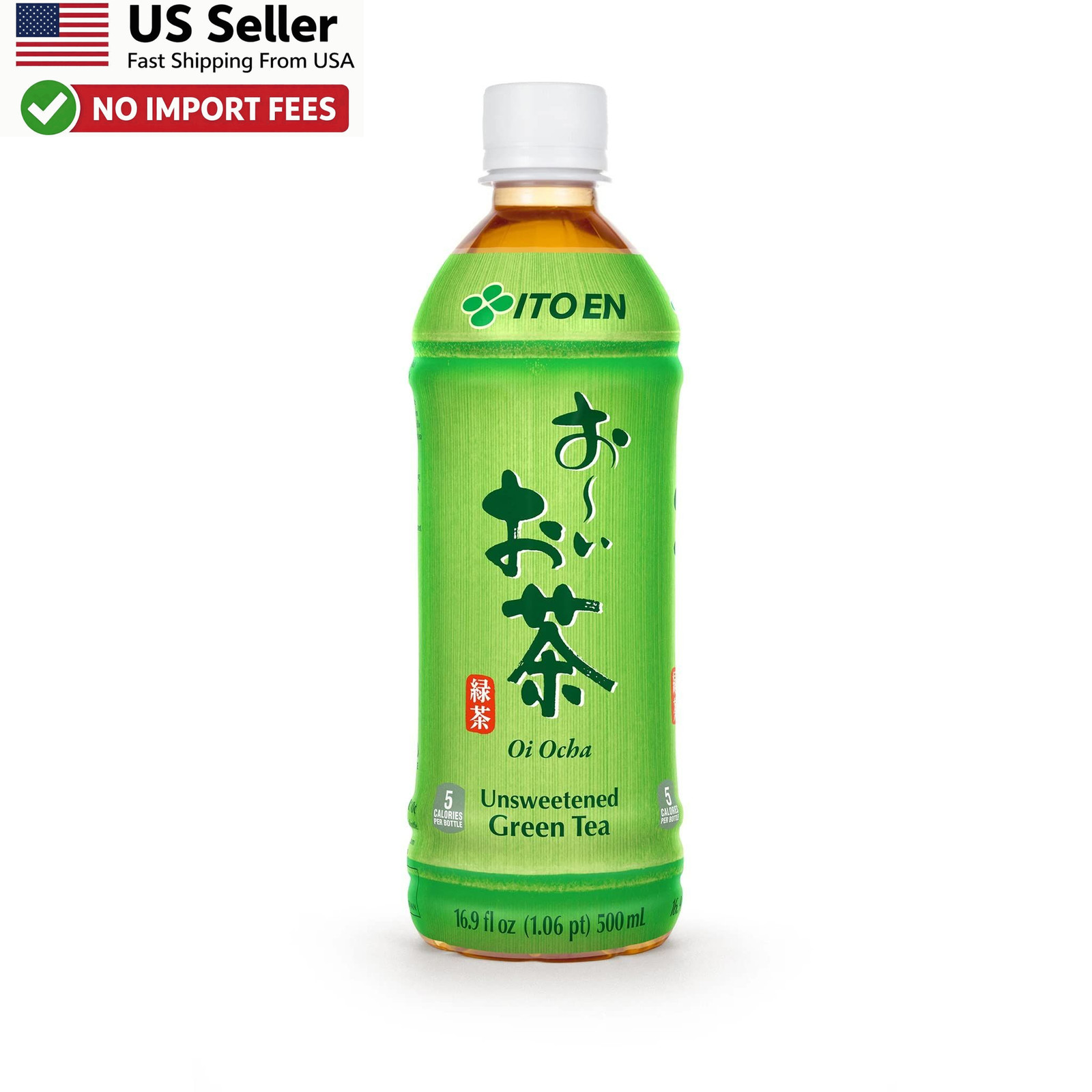 Ito En Oi Ocha Unsweetened Green Tea 16.9 oz 12 Pack Bottled Drink FROM USA