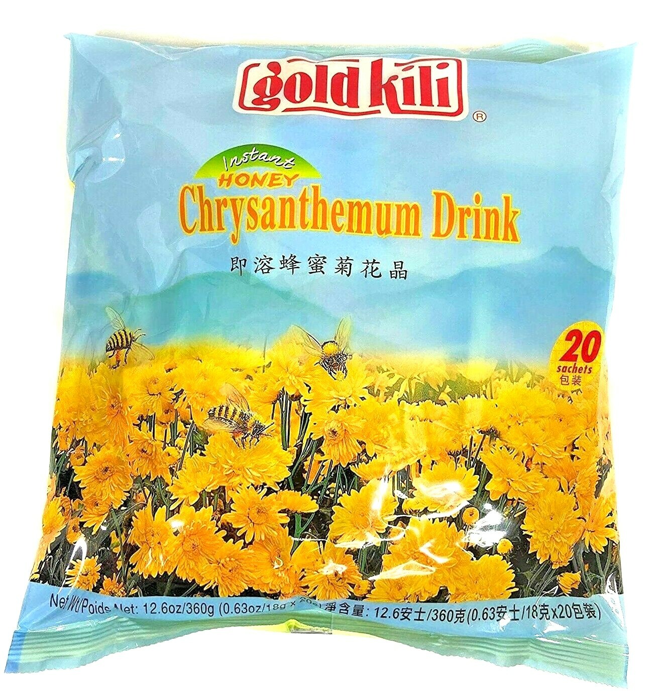 1/3/6 Bag Gold Kili Instant Honey Chrysanthemum Drink (20 sachets/ bag)