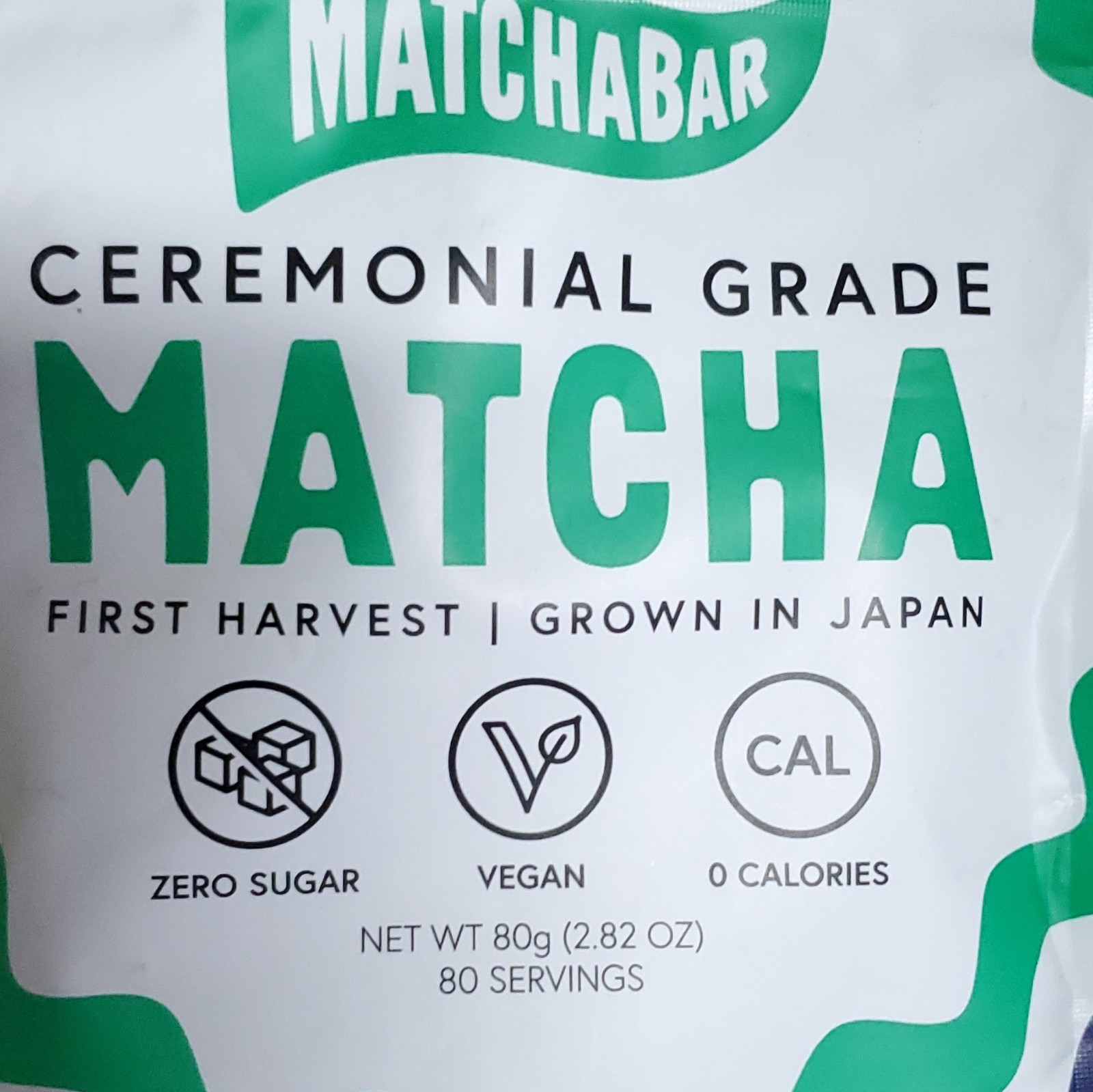 MatchaBar Ceremonial Grade Japanese Matcha Powder 80g Vegan Non-GMO 80