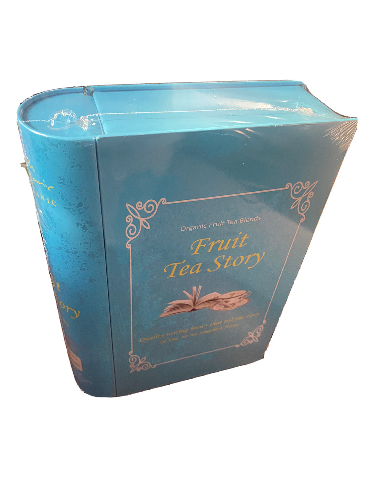 Touch Organic Tea Blends FRUIT TEA STORY Tin Book 60 Pages Elegant Tea Gift ☕️