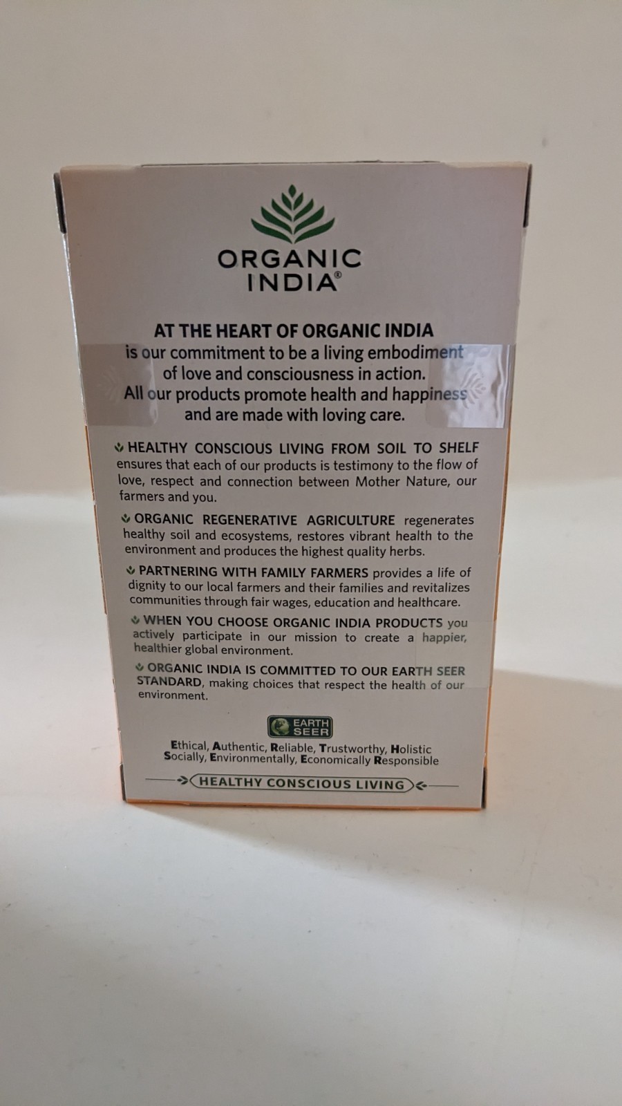 Organic India TULSI ASHWAGANDHA Herbal Tea Stress Relief 6 Boxes 108 bags BB7/27