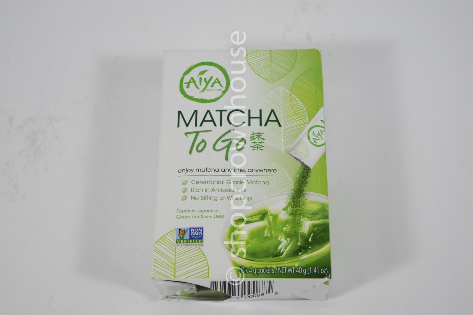 4 Aiya MATCHA TO GO Japanese Green Tea Ceremonial Grade 10ct 1.41oz 08/16/2026