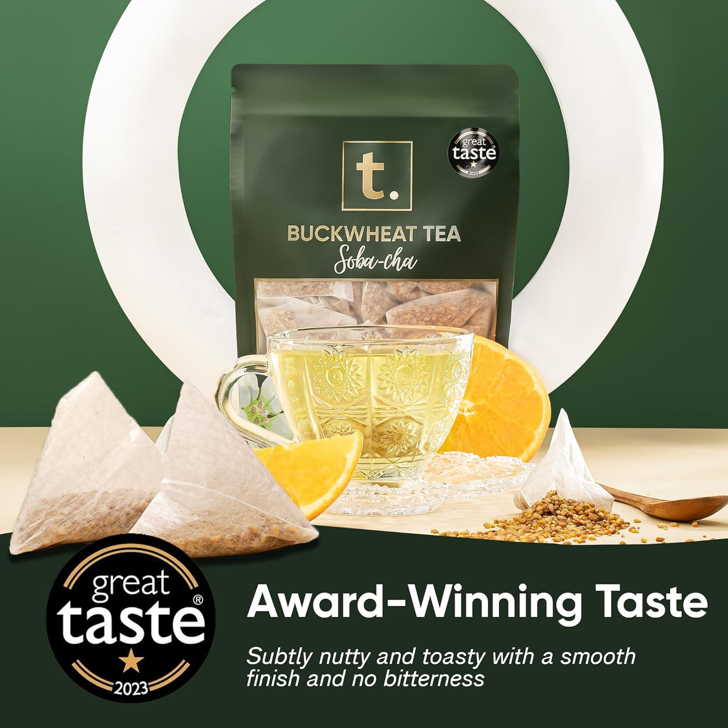 T. Buckwheat Tea – Herbal Tea, Caffeine-Free, Gluten-Free, Pregnancy-Safe, Keto-