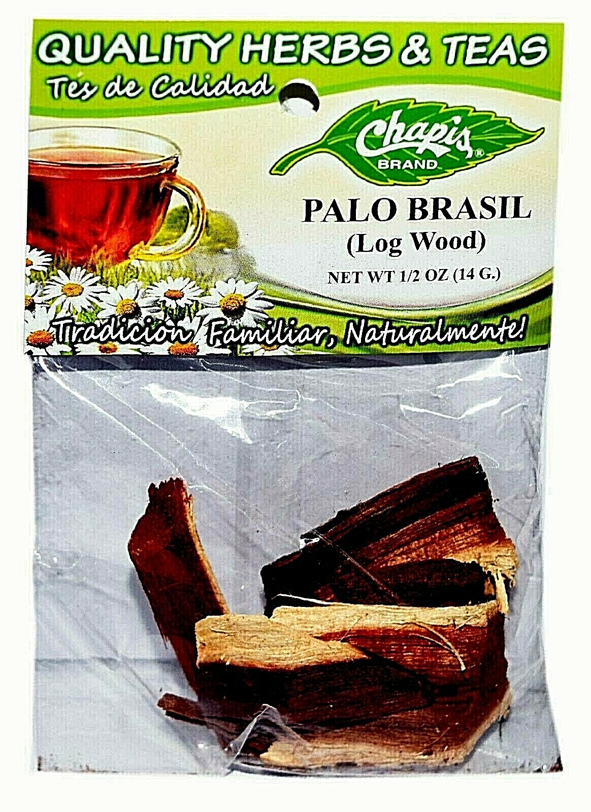 CHAPIS HIERBAS HERBS PALO DE BRAZIL Net Wt. 1/2 oz. (14 g) 3,6,12 Packs