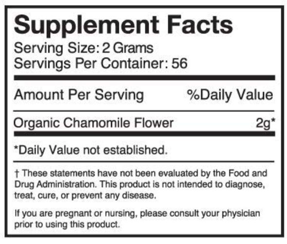 Organic Chamomile Loose Leaf Tea – 4oz Whole Flower for Relaxation & Wellness