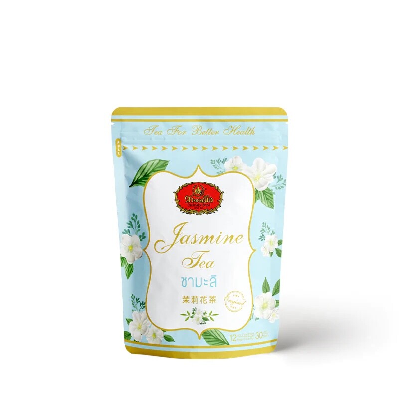 [ชามะลิ] Cha Tra Mue, Jasmine Tea, 30g | 2.5g x 12 sachets 