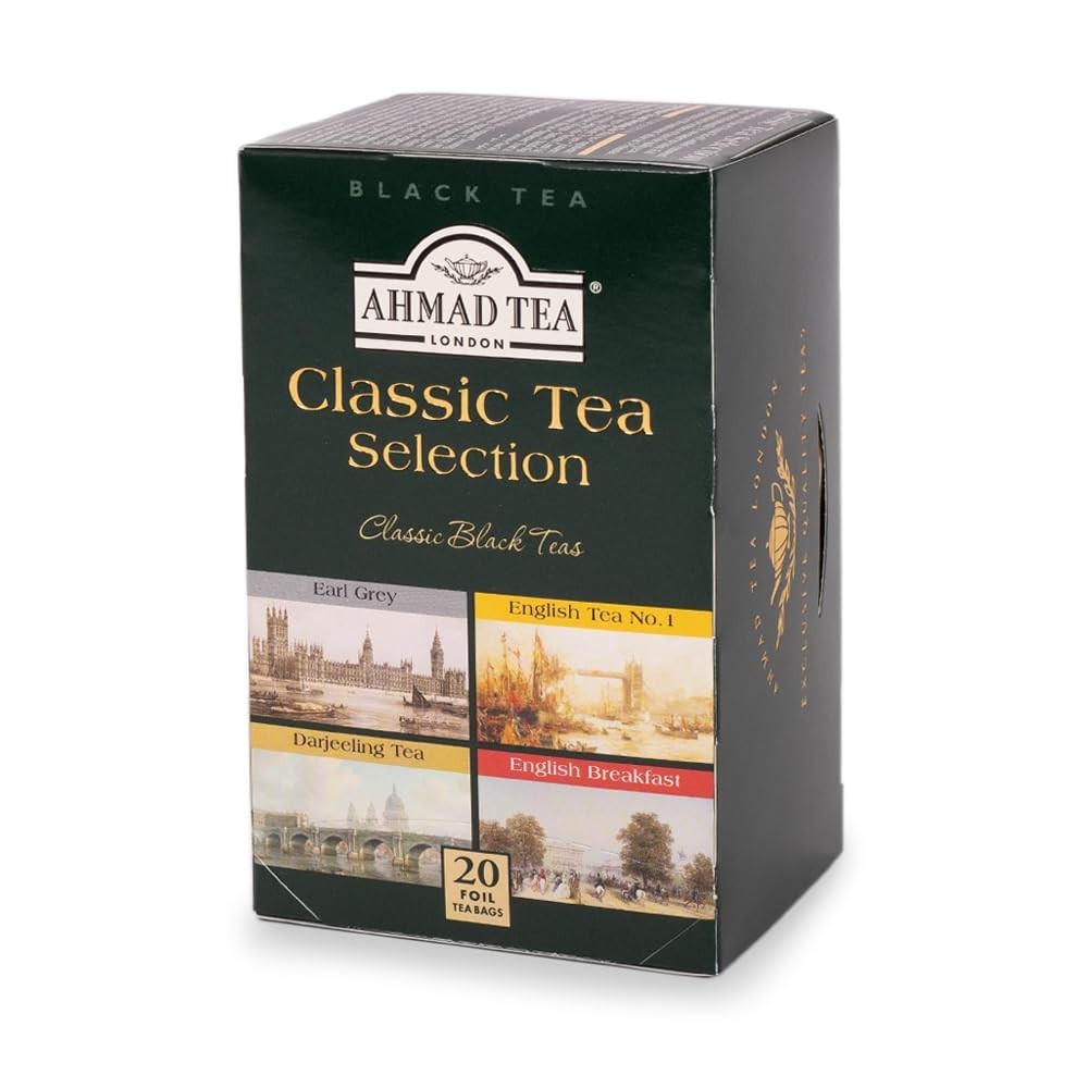 Earl Grey, English Breakfast & More: Classic Black Tea Selection – 20 Teabags