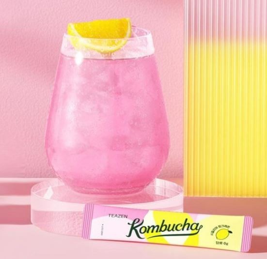 Teazen Kombucha Sicilian Pink Lemon 5g x 30 Sticks | Korean Kombucha Drink