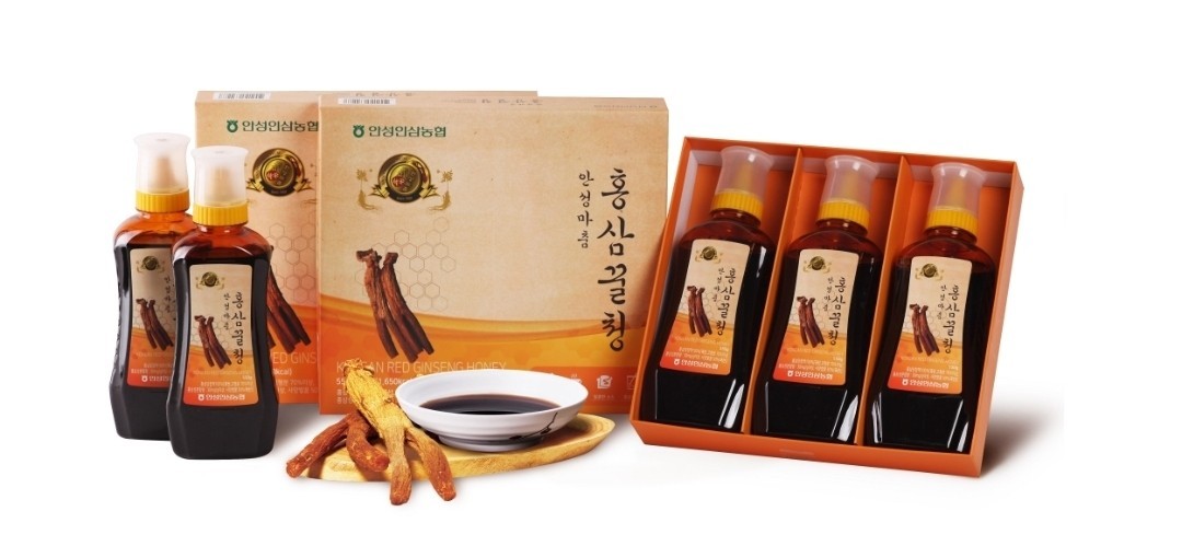[An Seong Nonghyup] Korean 6 Years Red Ginseng Honey 550g × 3
