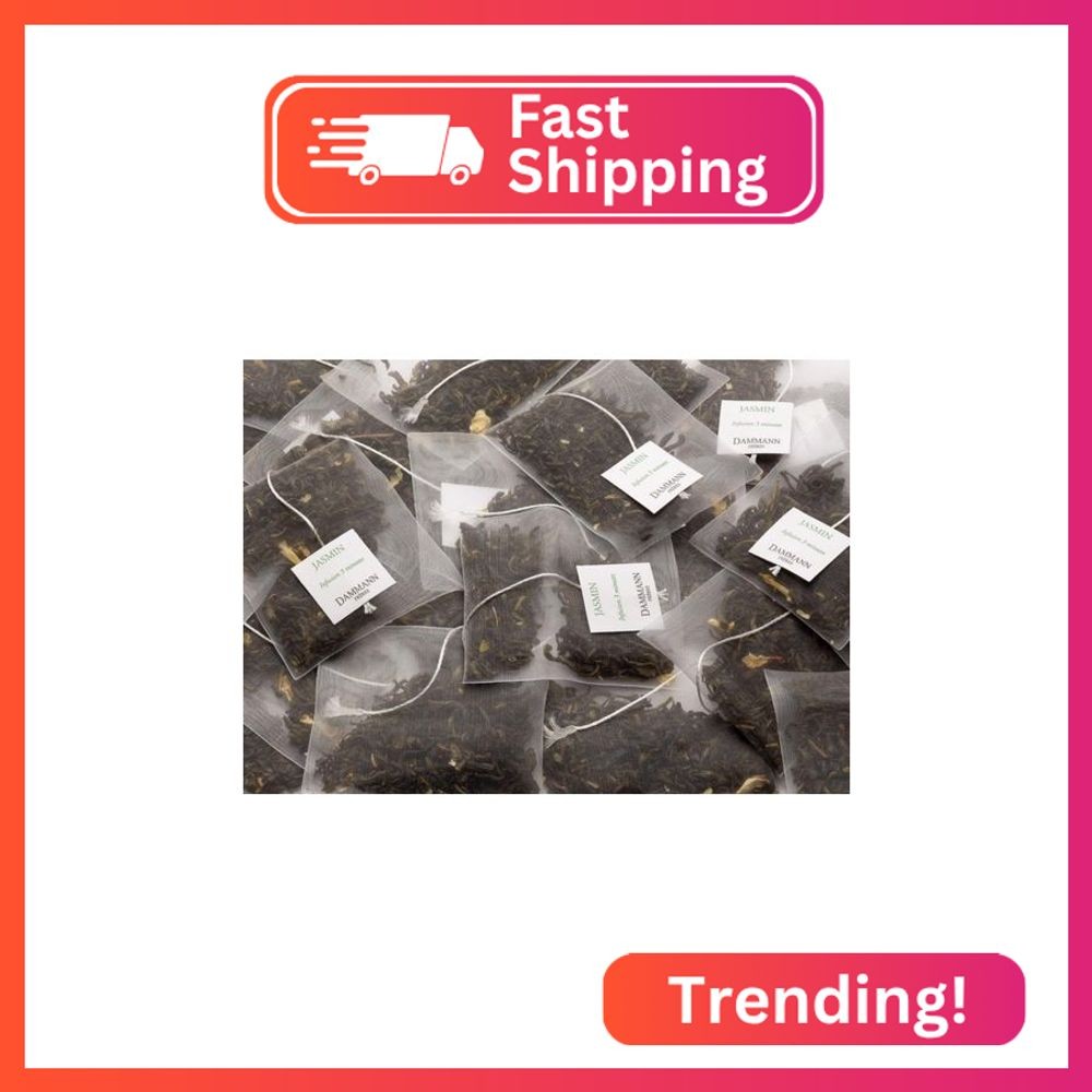 Dammann Freres Sachets, Vert Au Jasmin Tea Bags, Premium Gourmet French Jasmine