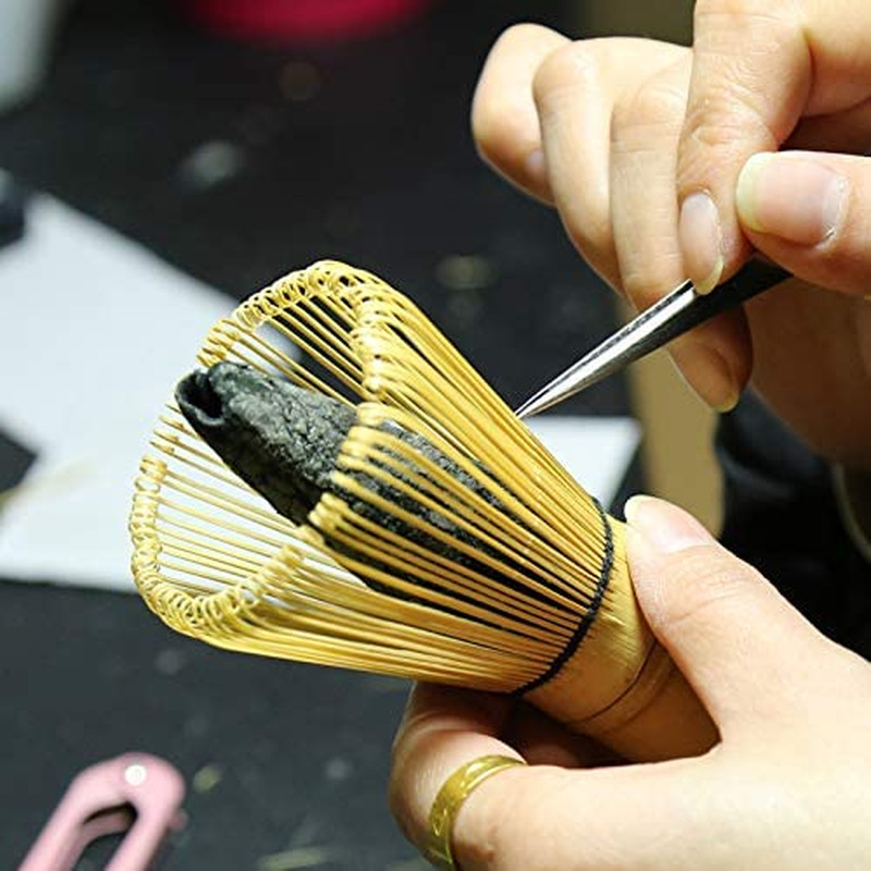 Premium Handcrafted Golden Bamboo Matcha Whisk – Traditional Japanese Chasen