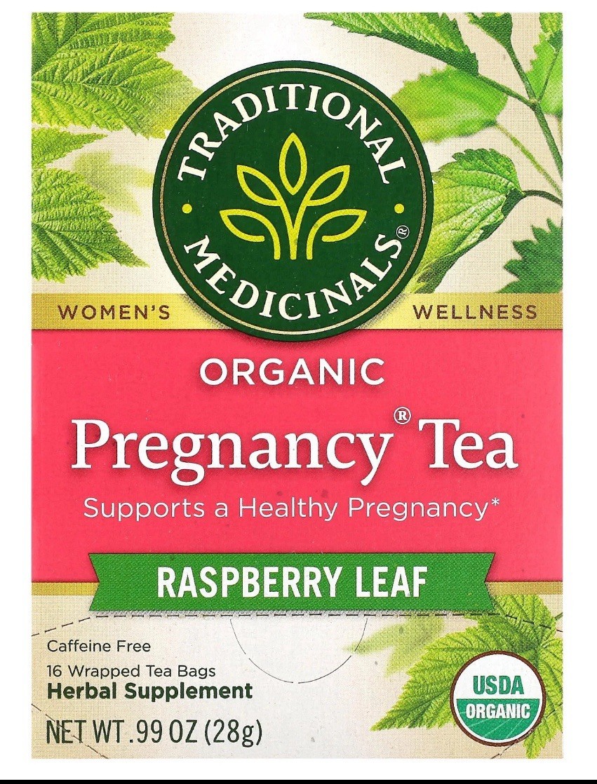 Organic Pregnancy® Tea, Raspberry Leaf, Caffeine Free, 16 Wrapped Tea Bags, 0.99