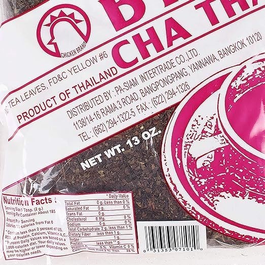 Cha Thai Tea Leaves For Thai Ice Tea 13 oz ( Pack of 12 ) ~ US SELLER