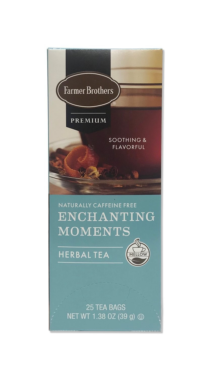 Enchanting Moments Herbal Tea 25 Count Caffeine Free Chamomile Mint Hibiscus