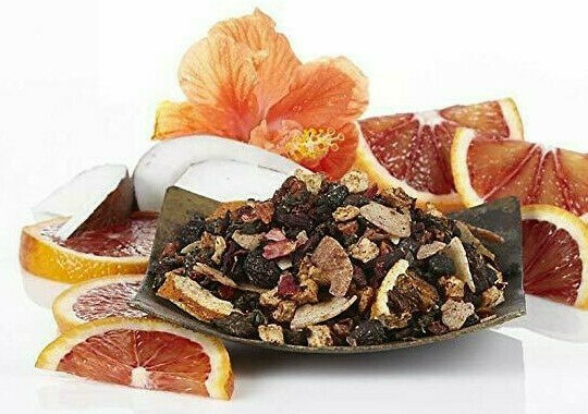 ☃️🎅 NEW! RARE! 2 OZ TEAVANA BLOOD ORANGE SORBET LOOSE LEAF TEA SEALED BAG 🎄🤶