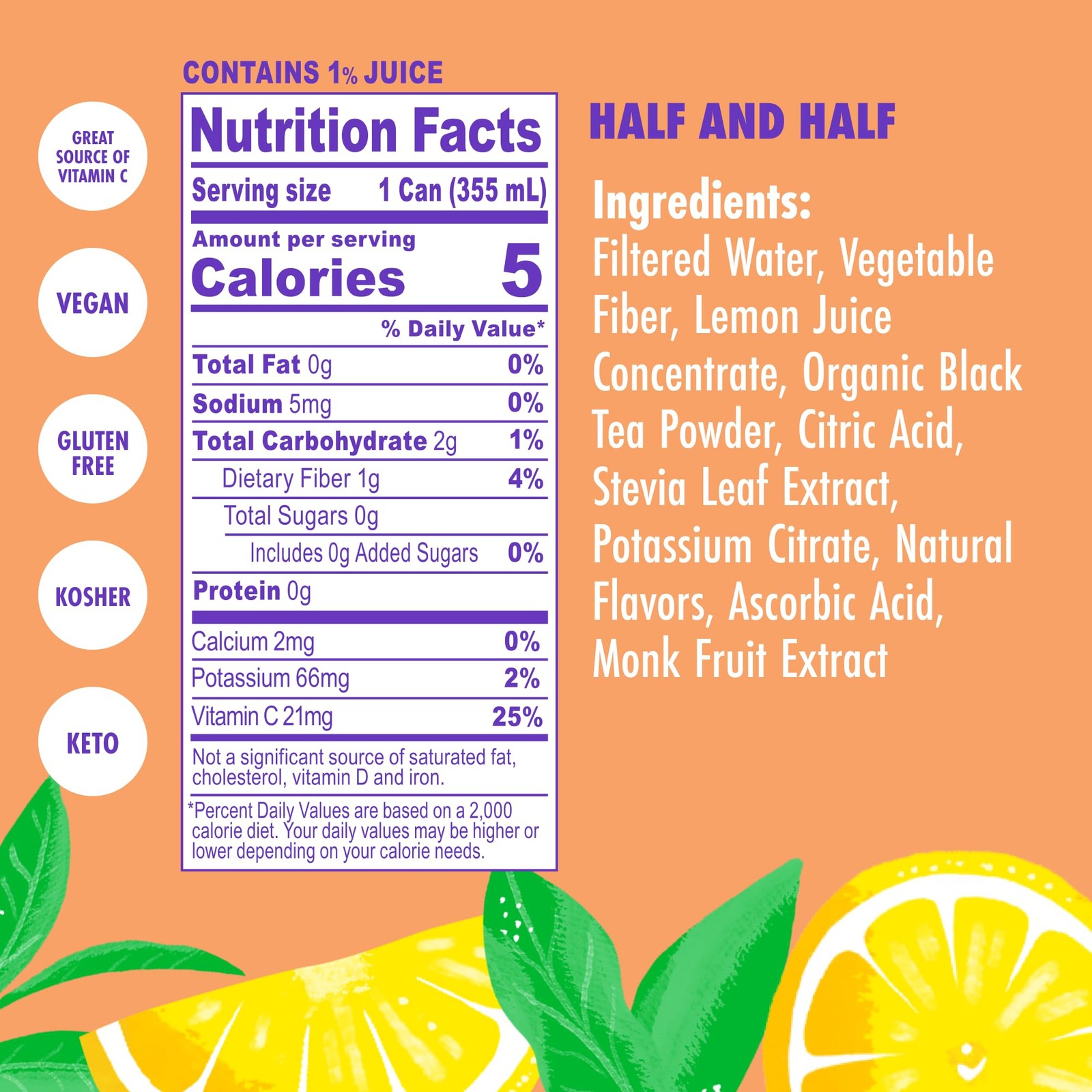 Half Unsweetened Iced Tea & Half Lemonade – Low Carb, Gluten Free, Keto & Pal…