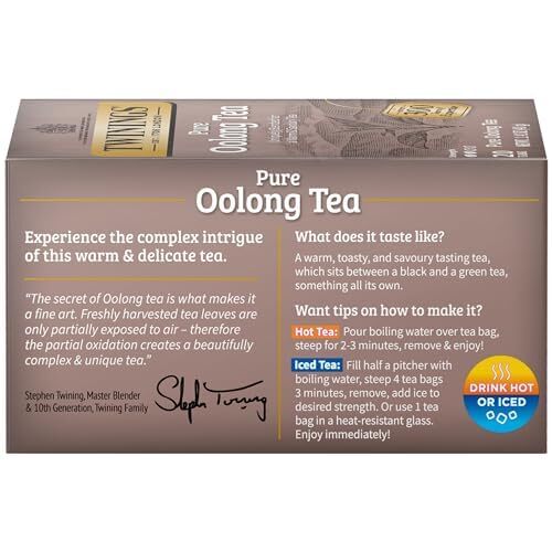 Twinings 100% Pure Oolong Tea Bags, Caffeinated – 20 Count
