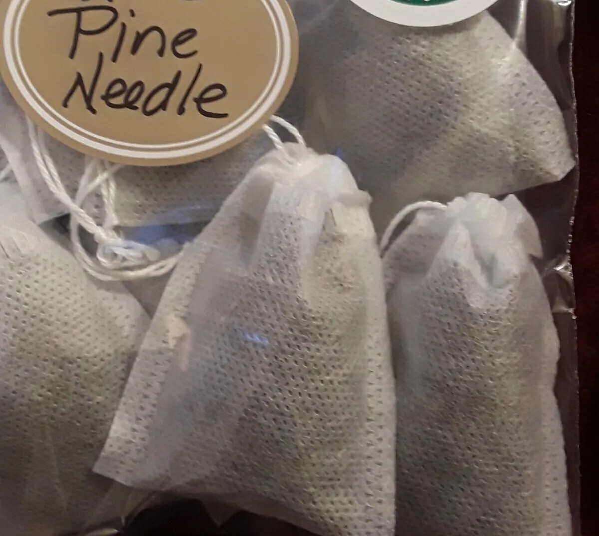 Lot: 20 Organic Eastern White Pine Needle Tea Bag & Red Pine Tea Bags Fresh Tree