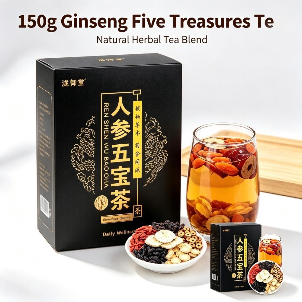 HelloYoung Ginseng Five Treasure Tea 150g Herbal Energy Drink for Men