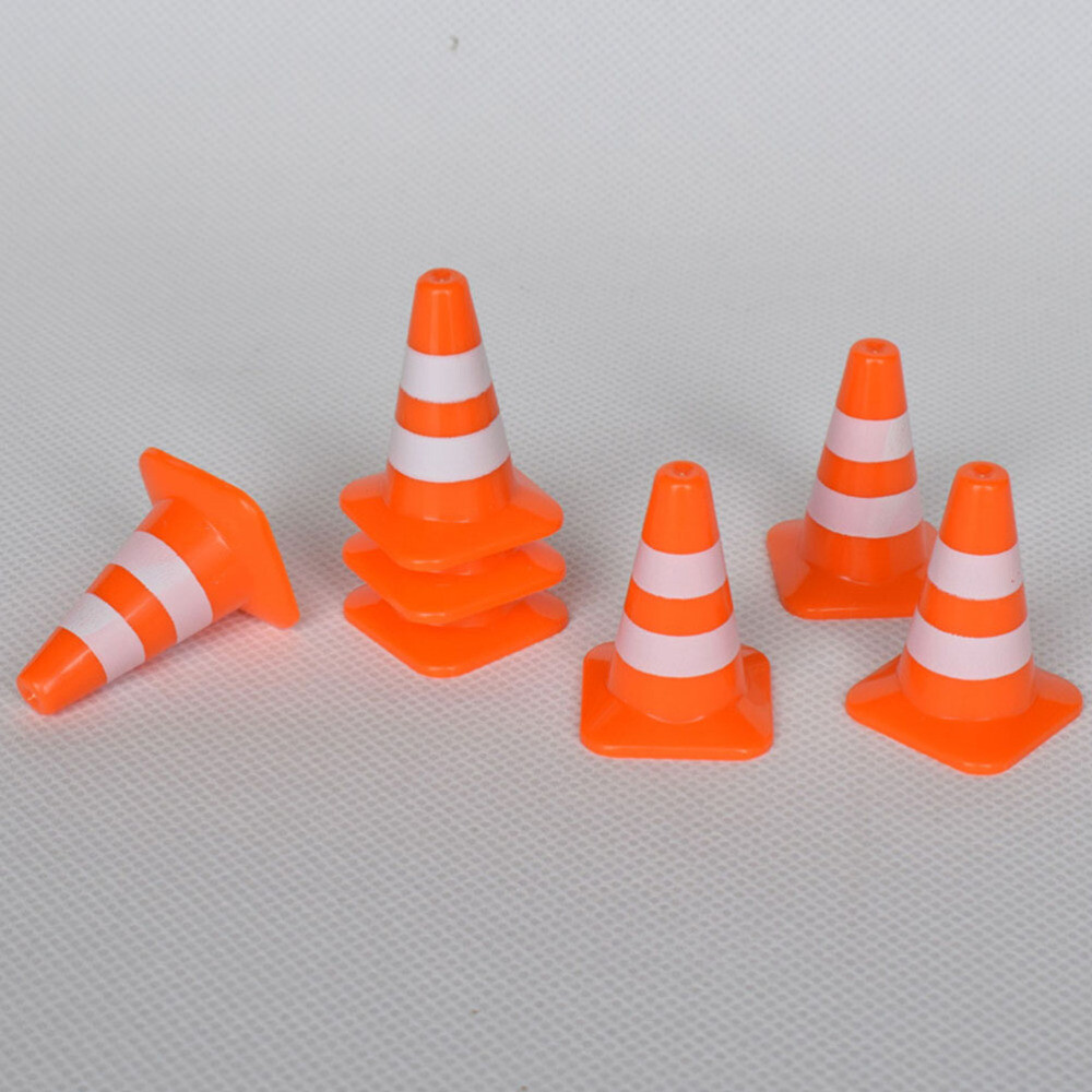 7x Traffic Cones Model Traffic Road Cones Construction Toys Model Traffic Signs