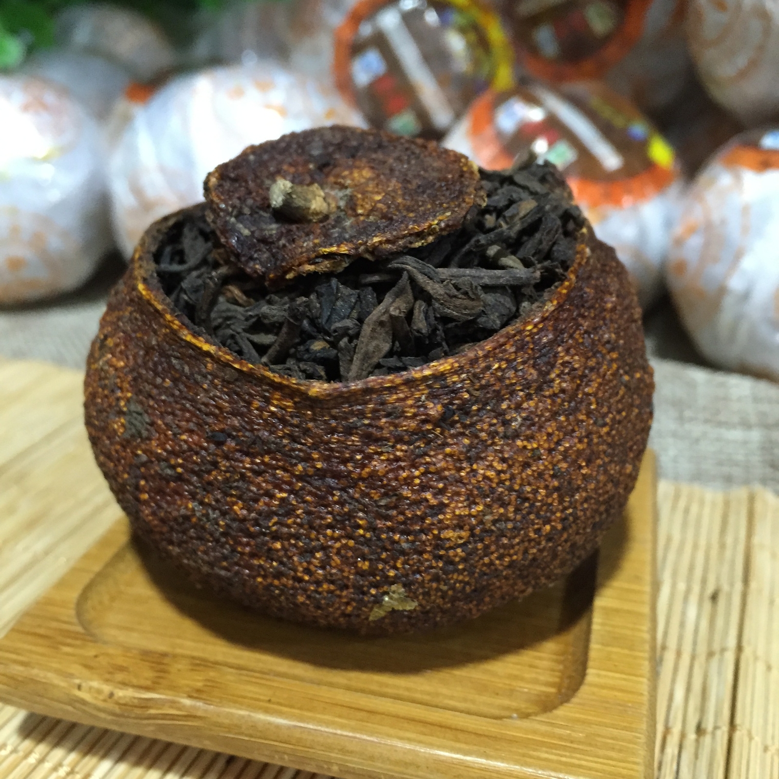 Aged Orange Puer Tea 312 Jujube Fragrance Xinhui Chenpi Pu’er Cooked Loose Tea