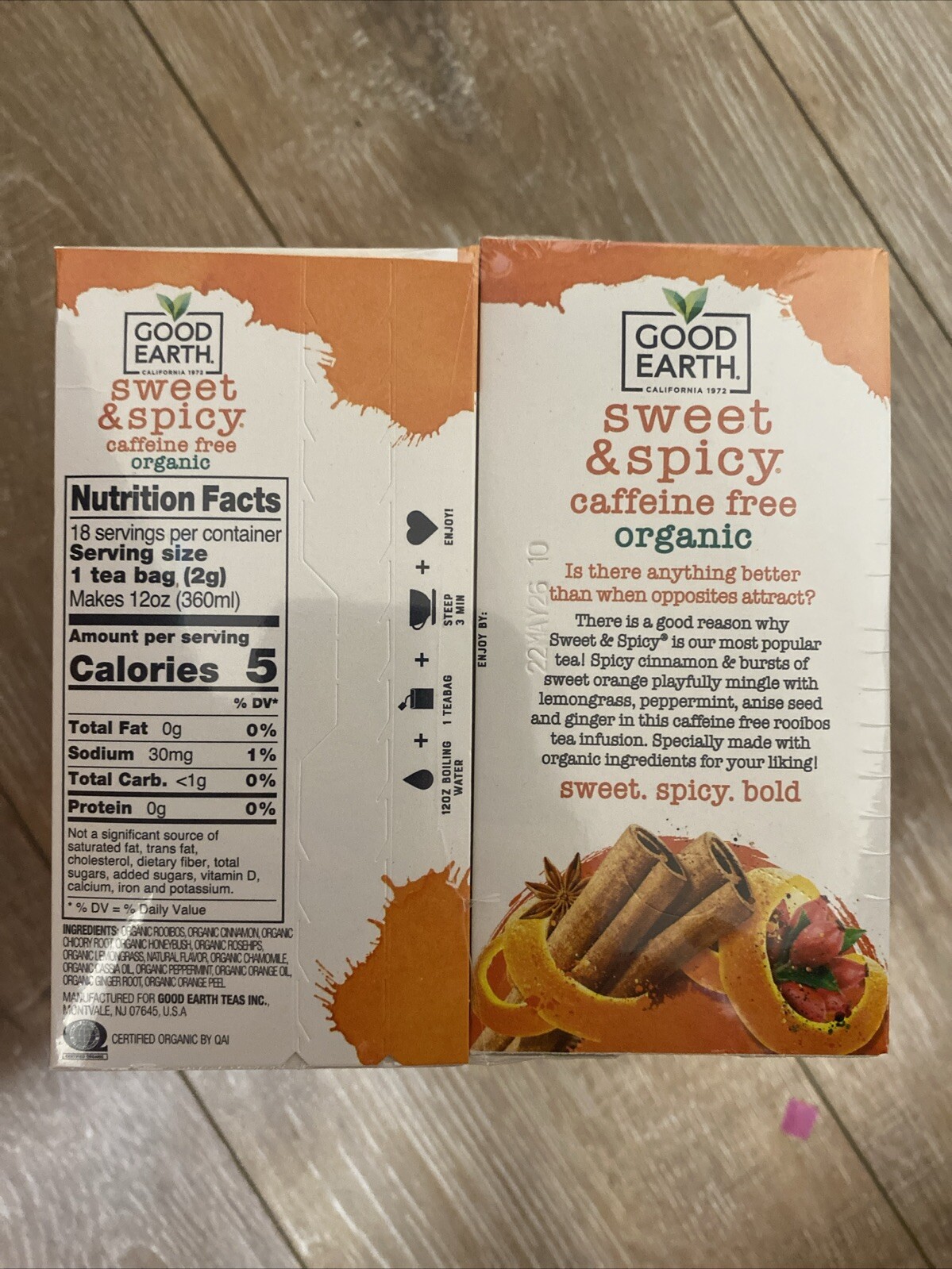 Good Earth Sweet & Spicy Organic Caffeine Free 4-Pack