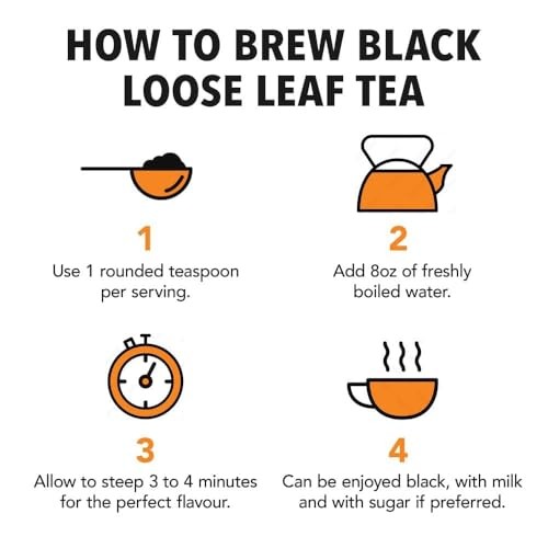 Twinings Irish Breakfast Loose Tea 50 Count Strong Bold Black Tea 3.53 Ounce