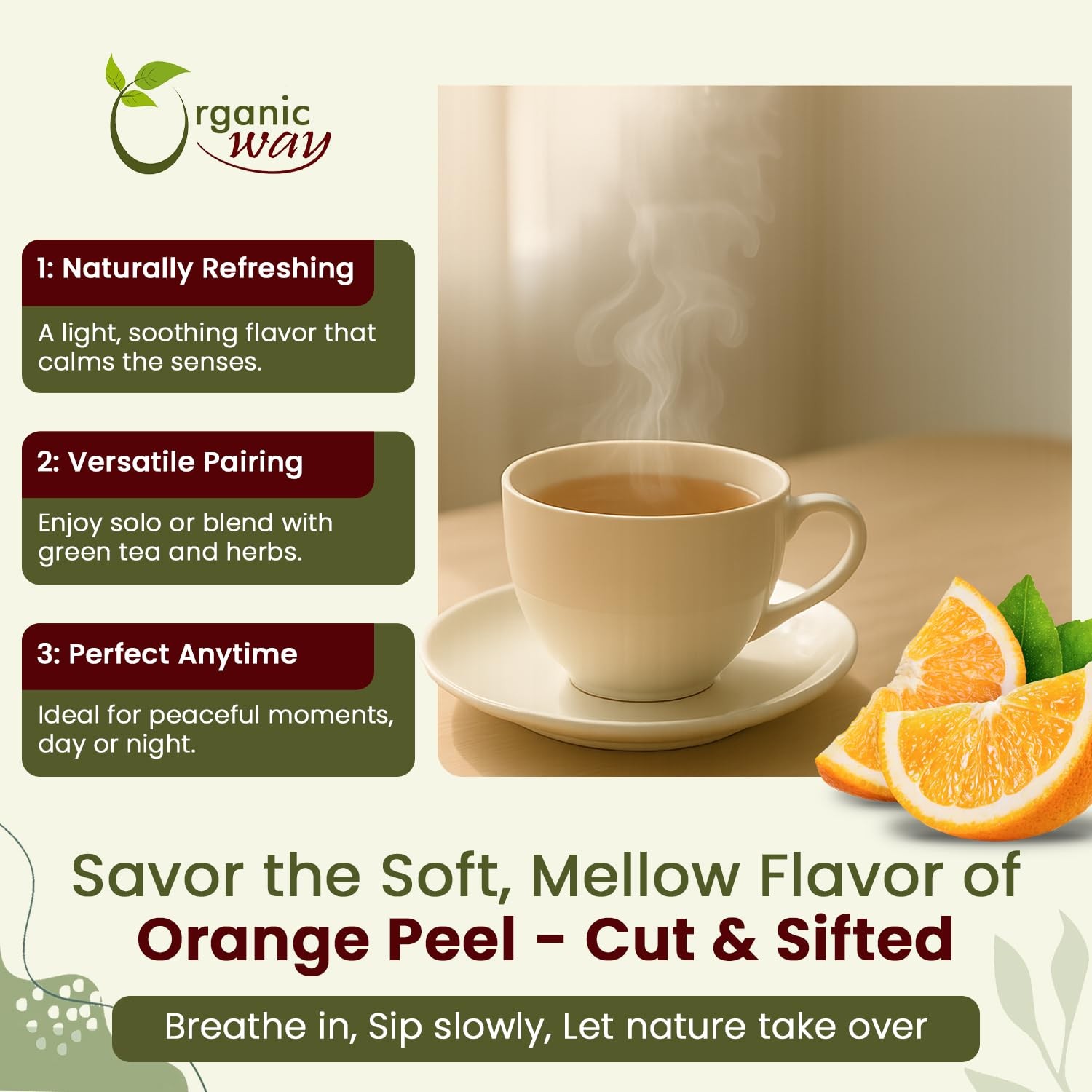 Dried Orange Peel Cut & Sifted (Citrus sinensis) – Pure, Single Ingredient He…