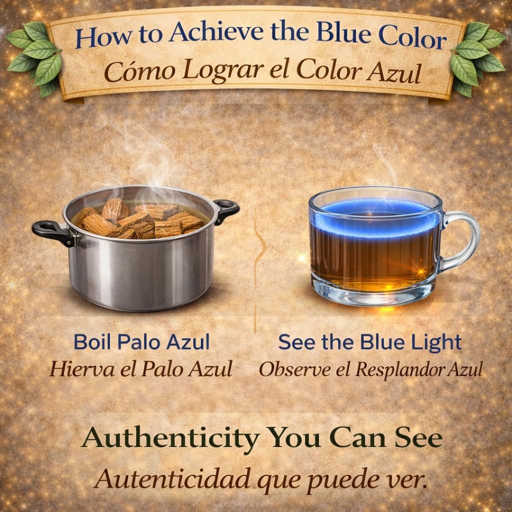 Palo Azul 4oz (4 PACK) 1lb total Herbal Tea | Kidneywood (Blue Stick) Te Herbal